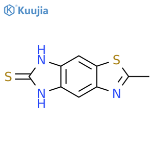 6H-Imidazo[4,5-f]benzothiazole-6-thione,5,7-dihydro-2-methyl- structure