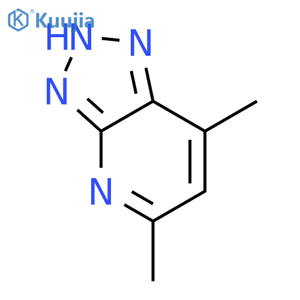 3H-1,2,3-Triazolo[4,5-b]pyridine,5,7-dimethyl- structure