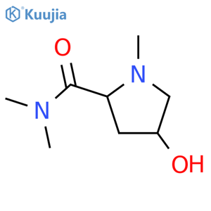 2-Pyrrolidinecarboxamide,4-hydroxy-N,N,1-trimethyl-, (2S-trans)- (9CI) structure