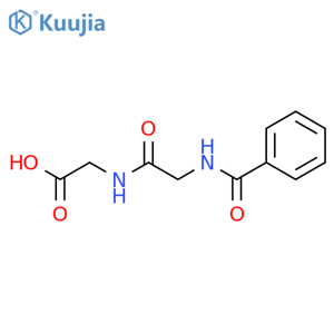 Benzoylglycylglycine structure