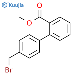 4’-Bromomethylbiphenyl-2-carboxylic Acid, Methyl Ester structure