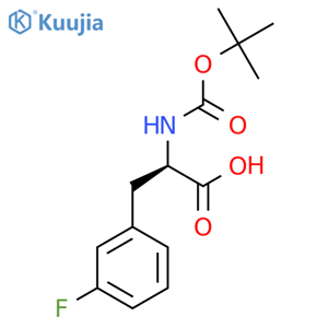 N-BOC-3-Fluoro-D-phenylalanine structure