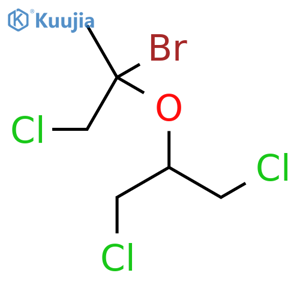 Propane, 2-bromo-1-chloro-2-[2-chloro-1-(chloromethyl)ethoxy]- structure