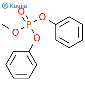 Diphenyl methyl phosphate structure