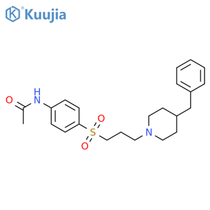 Acetamide,N-[4-[[3-[4-(phenylmethyl)-1-piperidinyl]propyl]sulfonyl]phenyl]- structure