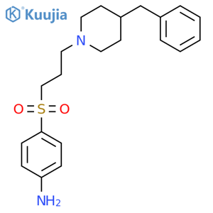 Benzenamine,4-[[3-[4-(phenylmethyl)-1-piperidinyl]propyl]sulfonyl]- structure