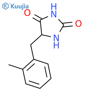 5-[(2-methylphenyl)methyl]-2,4-Imidazolidinedione structure