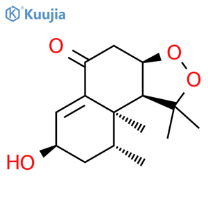 5H-Naphtho[2,1-c][1,2]dioxol-5-one,1,3a,4,7,8,9,9a,9b-octahydro-7-hydroxy-1,1,9,9a-tetramethyl-,(3aR,7R,9R,9aR,9bS)- structure