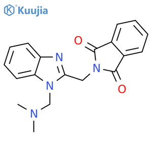 1H-Isoindole-1,3(2H)-dione,2-[[1-[(dimethylamino)methyl]-1H-benzimidazol-2-yl]methyl]- structure