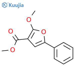 3-Furancarboxylic acid,2-methoxy-5-phenyl-, methyl ester structure