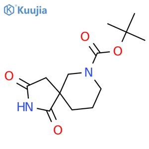 tert-butyl 1,3-dioxo-2,9-diazaspiro[4.5]decane-9-carboxylate structure