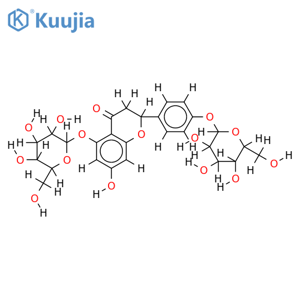 (2S)-naringenin 5,4'-di-O-beta-D-glucopyranoside structure