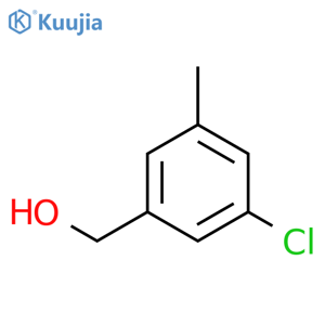 (3-Chloro-5-methylphenyl)methanol structure