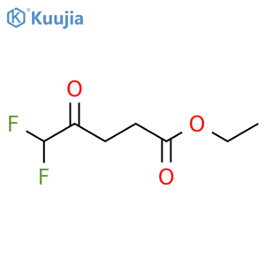 Ethyl 5,5-difluoro-4-oxopentanoate structure