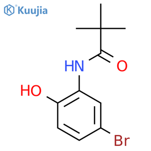 Propanamide, N-(5-bromo-2-hydroxyphenyl)-2,2-dimethyl- structure