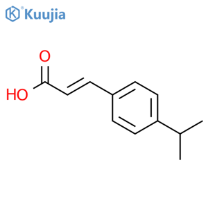 3-4-(propan-2-yl)phenylprop-2-enoic acid structure