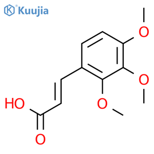 (2E)-3-(2,3,4-trimethoxyphenyl)prop-2-enoic acid structure