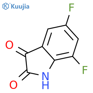 5,7-Difluoroindoline-2,3-dione structure