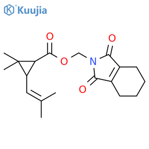 (1R,3R)-(1,3-Dioxo-4,5,6,7-tetrahydro-1H-isoindol-2(3H)-yl)methyl 2,2-dimethyl-3-(2-methylprop-1-en-1-yl)cyclopropanecarboxylate structure