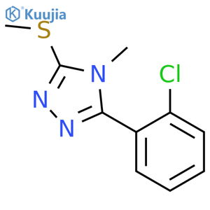 4H-1,2,4-Triazole,3-(2-chlorophenyl)-4-methyl-5-(methylthio)- structure