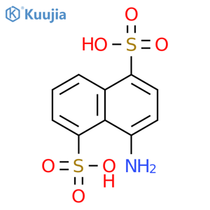 1,5-Naphthalenedisulfonicacid, 4-amino- structure