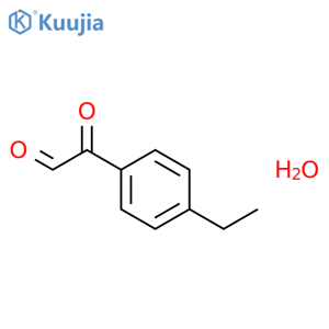 4-Ethylphenylglyoxal hydrate structure