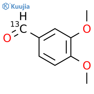 3,4-Dimethoxy7-13C-benzaldehyde structure