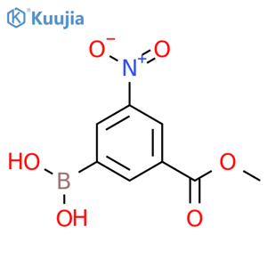 [3-(methoxycarbonyl)-5-nitrophenyl]boronic acid structure