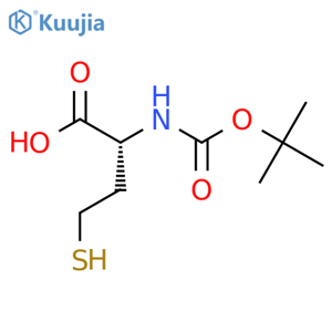 N-[(1,1-Dimethylethoxy)carbonyl]-D-homocysteine structure