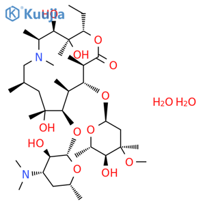 Azithromycin hydrate structure