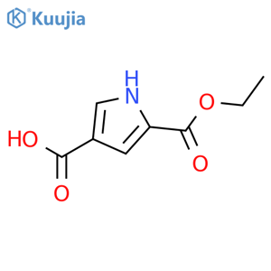 5-(Ethoxycarbonyl)-1H-pyrrole-3-carboxylic acid structure