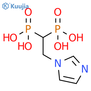 2-(1H-Imidazol-1-yl)ethylidenediphosphonic acid structure