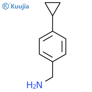 (4-cyclopropylphenyl)methanamine structure