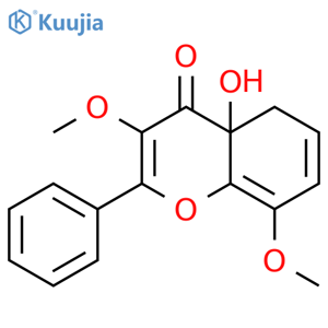 4H-1-Benzopyran-4-one,2-phenyl-, monohydroxy dimethoxy deriv. structure