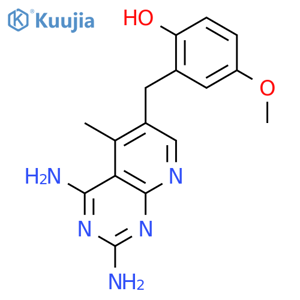 Phenol,2-[(2,4-diamino-5-methylpyrido[2,3-d]pyrimidin-6-yl)methyl]-4-methoxy- structure