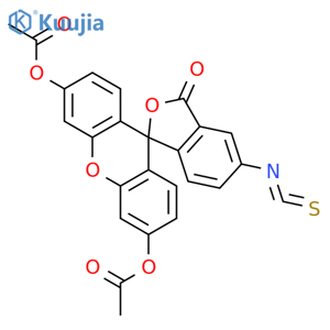 Fluorescein-diacetate-5-isothiocyanate structure