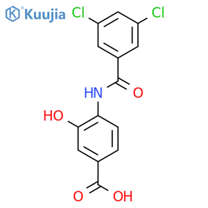 4-(3,5-Dichlorobenzoyl)amino-3-hydroxybenzoic Acid structure