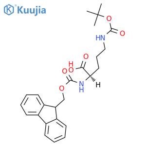 FMOC-D-ORN(BOC)-OH structure