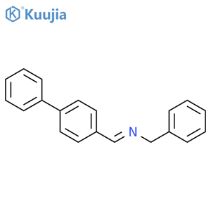 N-(4-PHENYLBENZYLIDENE)BENZYLAMINE structure