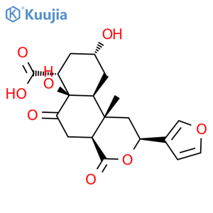 2H-Naphtho[2,1-c]pyran-7-carboxylicacid, 2-(3-furanyl)dodecahydro-6a,9-dihydroxy-10b-methyl-4,6-dioxo-,(2S,4aS,6aR,7R,9R,10aS,10bS)- structure