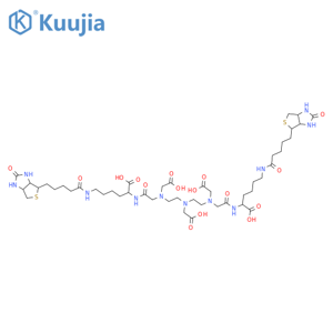 L-Lysine,1,1'-[[(carboxymethyl)imino]di-2,1-ethanediyl]bis[N-(carboxymethyl)glycyl-N6-[5-[(3aS,4S,6aR)-hexahydro-2-oxo-1H-thieno[3,4-d]imidazol-4-yl]-1-oxopentyl]-(9CI) structure