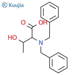 DL-Threonine, N,N-bis(phenylmethyl)- structure