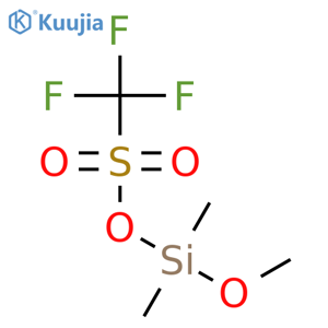 Methanesulfonic acid, trifluoro-, methoxydimethylsilyl ester structure