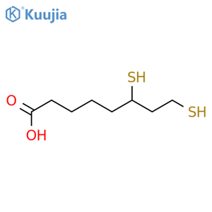 (R)-6,8-Dimercaptooctanoic Acid structure