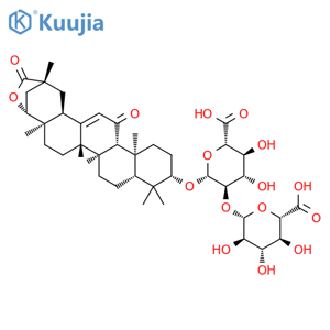 b-D-Glucopyranosiduronic acid, (3b,20b,22b)-22,29-epoxy-11,29-dioxoolean-12-en-3-yl 2-O-b-D-glucopyranuronosyl- structure