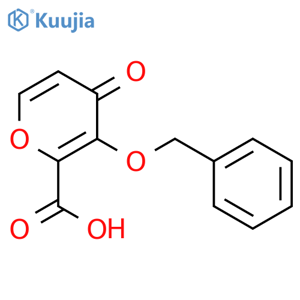 3-(Benzyloxy)-4-oxo-4h-pyran-2-carboxylic acid structure