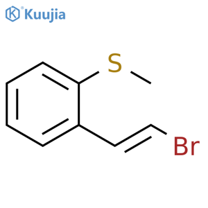 Benzene, 1-(2-bromoethenyl)-2-(methylthio)-, (E)- (9CI) structure