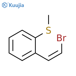 Benzene, 1-(2-bromoethenyl)-2-(methylthio)-, (Z)- structure