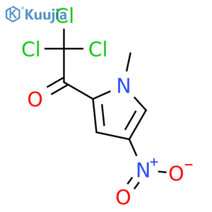 2,2,2-trichloro-1-(1-methyl-4-nitro-1H-pyrrol-2-yl)ethan-1-one structure