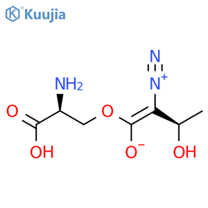 L-Serine,(3R)-2-diazo-3-hydroxybutanoate (ester) (9CI) structure